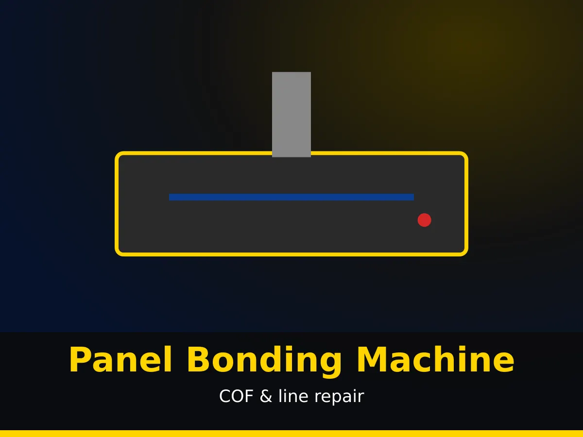 LED TV panel bonding machine used for COF and panel line repair at City Electronics Aligarh